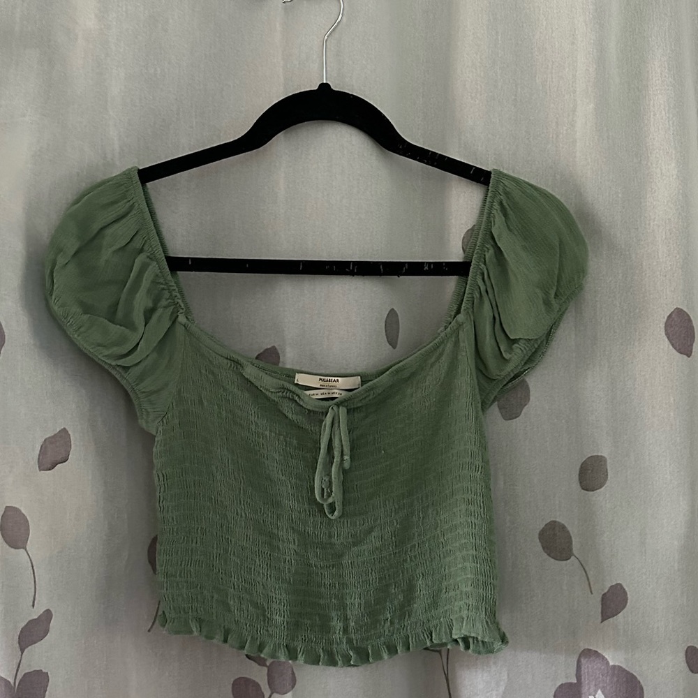 Light Green Crop Top